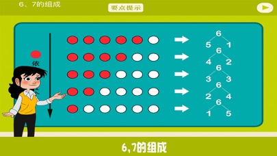 小学教材全解 小学数学一年级第五课 6~7的加减法 screenshot 3