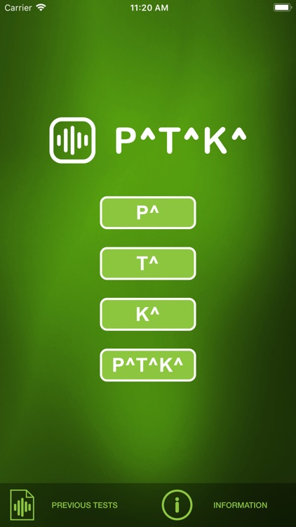 PaTaKa DDK test by SpeechLight