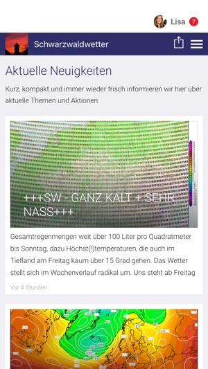 Schwarzwaldwetter App(圖1)-速報App