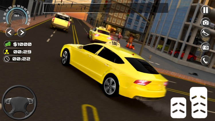 City Car Taxi Driving Rush screenshot-0