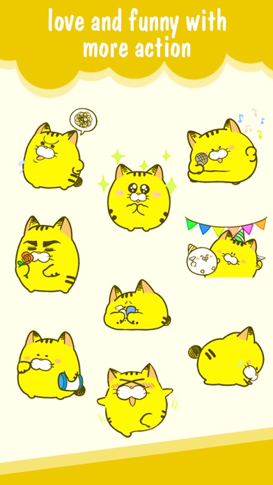 Pudgy Cat Yellow Animated screenshot 2
