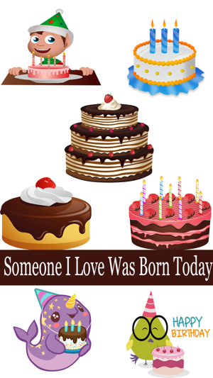 Birthday Cake Stickers Pack