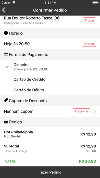 Nagano Sushi Passo Fundo screenshot 4