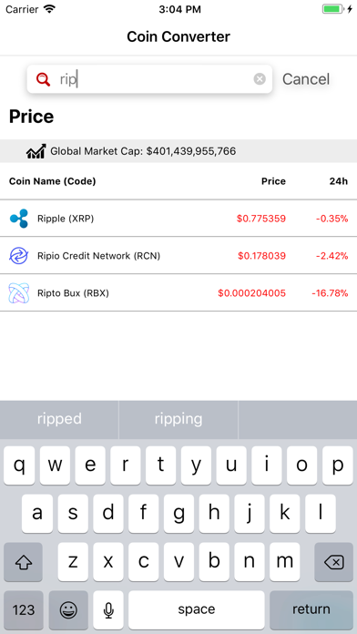 Crypto stats and calculator screenshot 3