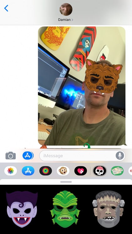 Scary Masks Stickers