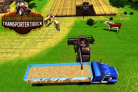 Farming Tractor Harvesting Sim screenshot 4