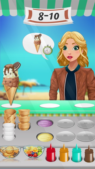 Frozen Ice Cream Making Fun screenshot 2