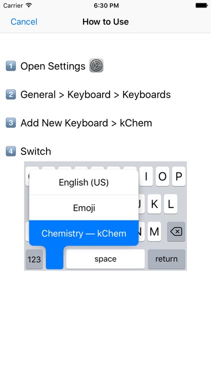 kChem - Chemistry Keyboard screenshot-3