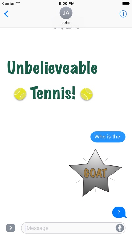 Fun Tennis Animated Stickers