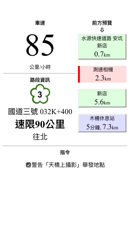 國道測速照相機警示系統 Ad