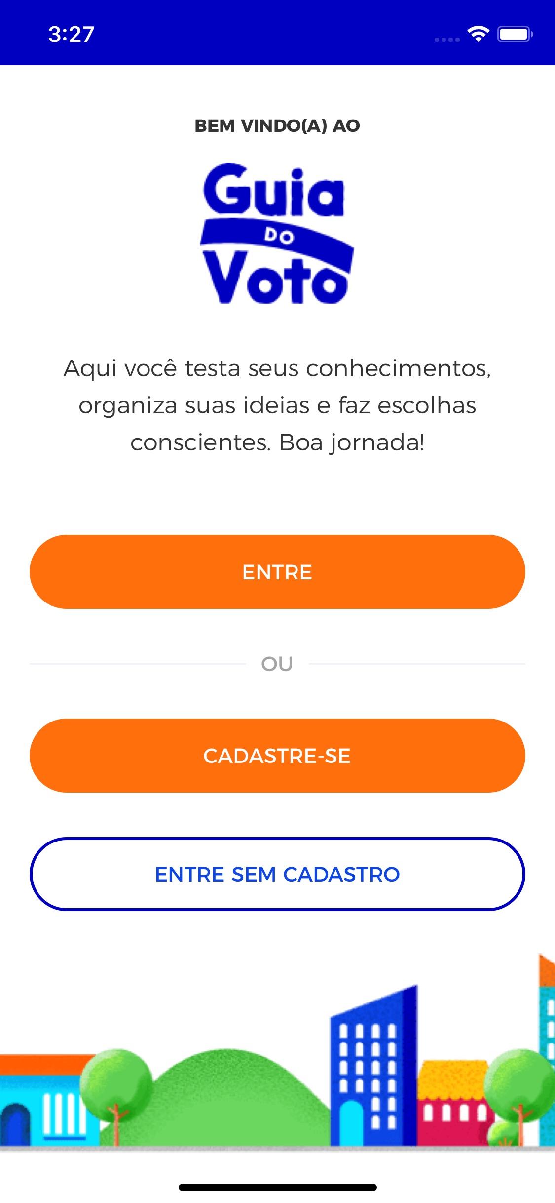 Screenshot do app Guia do Voto