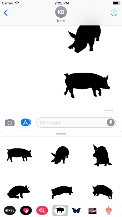 Silhouette Animal Stickers