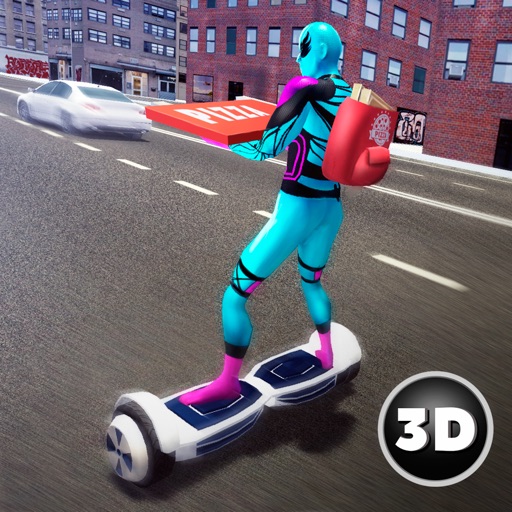 Superhero Hoverboard Pizza Delivery iOS App