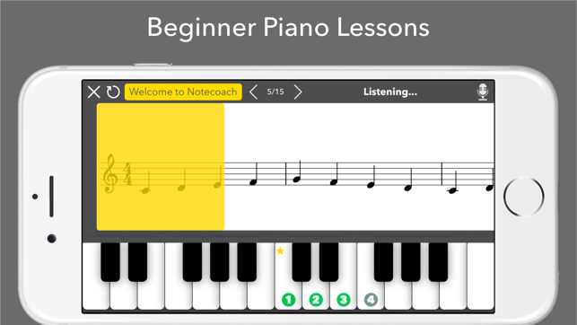 Notecoach Piano Lessons(圖1)-速報App