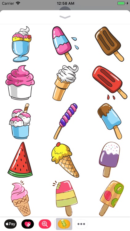 Sunburst Ice Cream Sticker