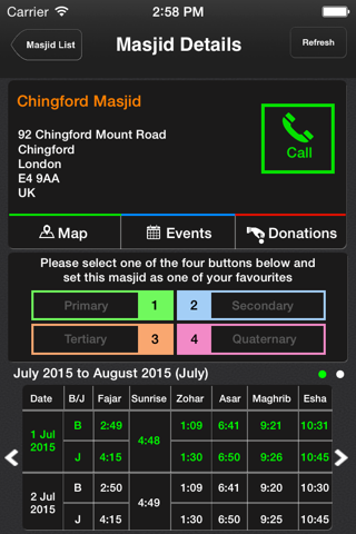 Masjid Timetable screenshot 4