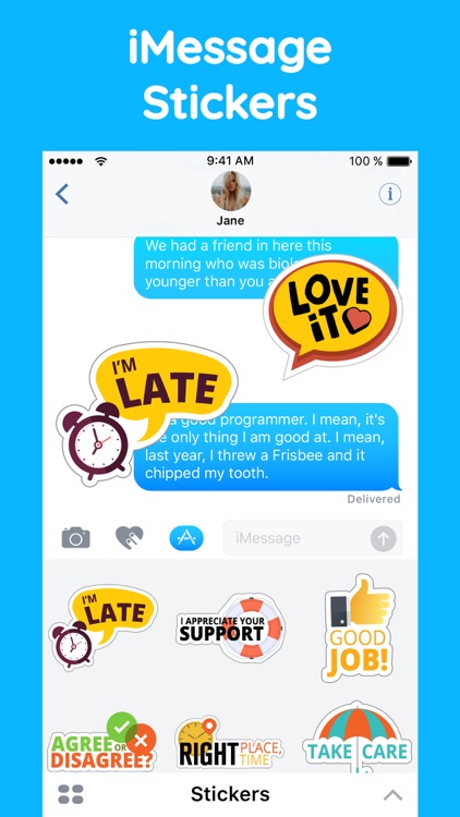 Fun Text Stickers for iMessage