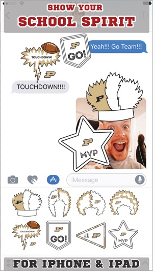 Purdue Boilermakers Stickers for iMessage(圖1)-速報App