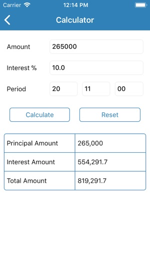 Interest Calculator - Dynamic