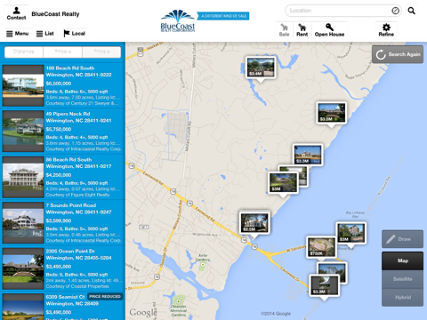 BlueCoast Realty for iPad screenshot 2