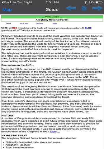 Allegheny National Forest - GPS Map Navigator screenshot 4