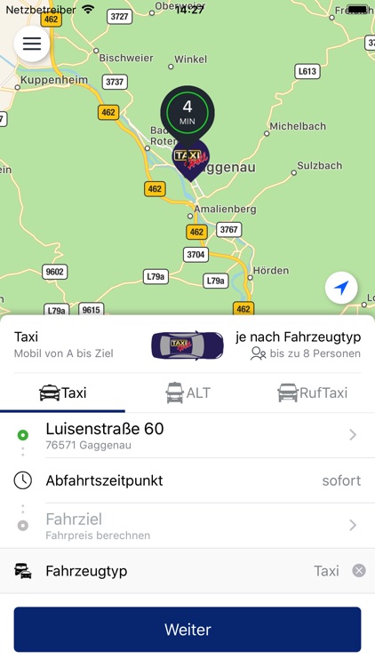 Taxi-Holl Baden-Baden, Rastatt