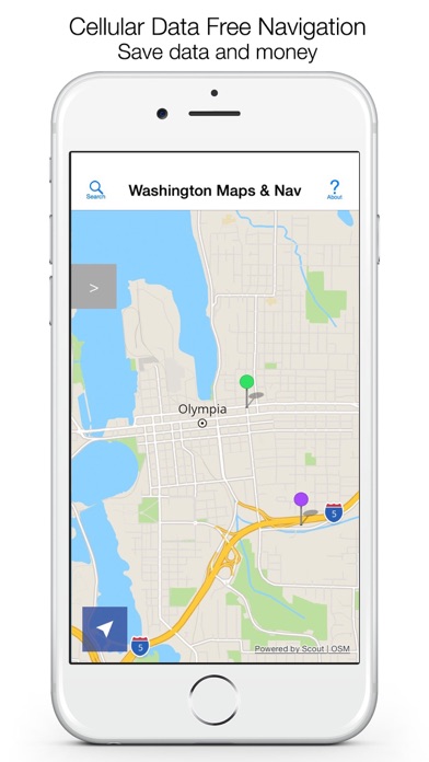 Washington Offline Mapsのおすすめ画像1