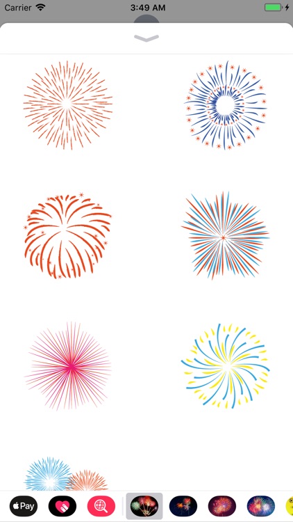 Animated Fireworks for Texting