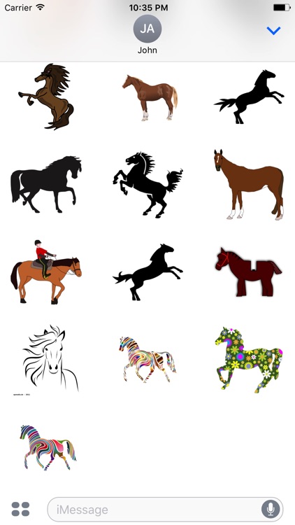 Majestic Horse Stickers screenshot-3