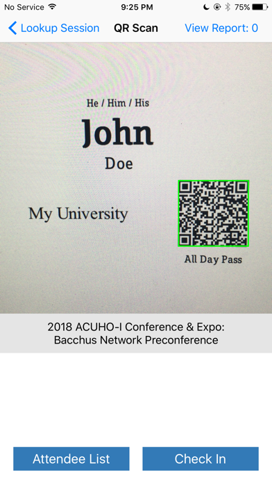 ACUHO-I SESSION CHECK-IN screenshot 3