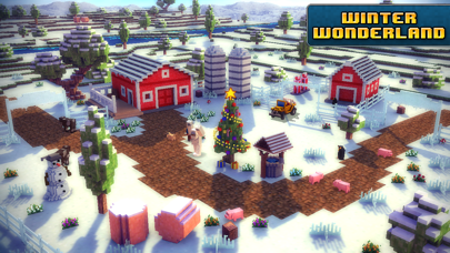 Blocky Roads Winterland screenshot 4