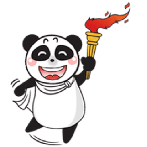Cute Panda Love Sport Sticker icon