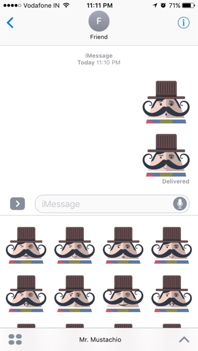 Mr. Mustachio Emoticons! screenshot 3