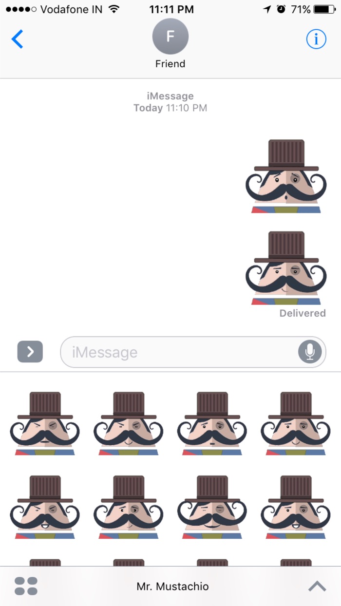 Mr. Mustachio Emoticons