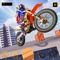 Play the tricky bike Game with rooftops challenge