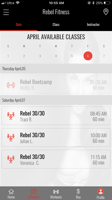 Rebel Fitness. screenshot 4