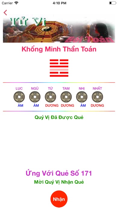 Quẻ Khổng Minh - Xem Quẻ screenshot 2