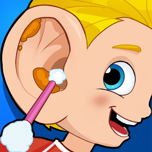 cleaning ears clipart