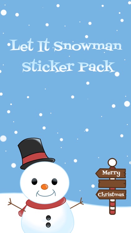 Let It Snowman Stickers