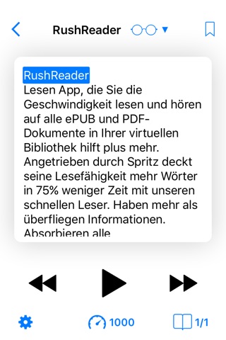 Reading with RushReader screenshot 4