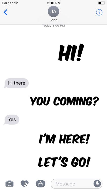 Large Text Stickers Lite