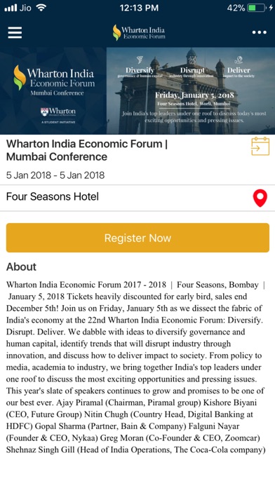 Wharton India Economic Forum screenshot 3