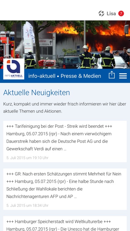 info-aktuell • Presse & Medien