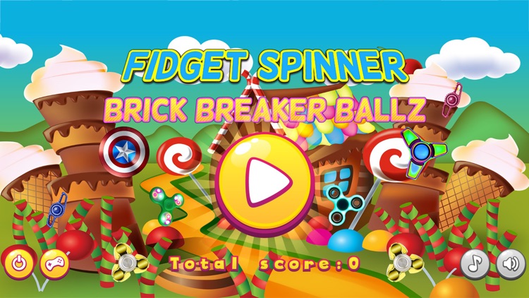 Sweet Fidget Spinner : Brick Breaker Ballz