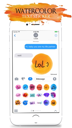 Watercolor Text Stickers(圖5)-速報App