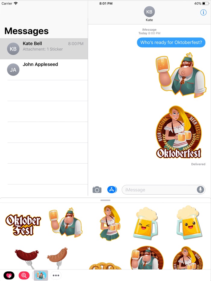 Animated Oktoberfest Stickers