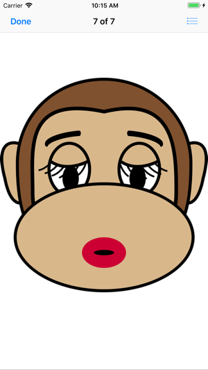 Monkey Face Emoji Stickers(圖8)-速報App