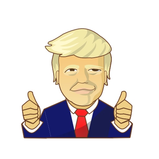Trump Great Sticker Emoji Collection Famous Poses Icon