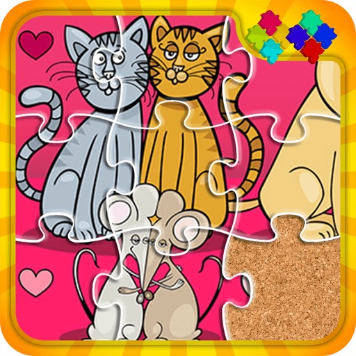 Cats And Dog Puzzle Game