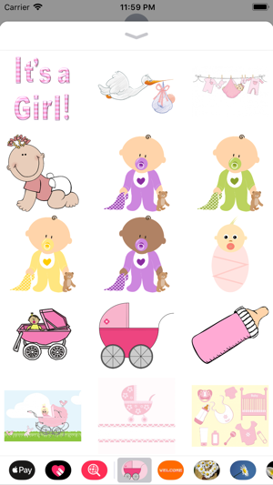 It's A Girl Sticker Pack